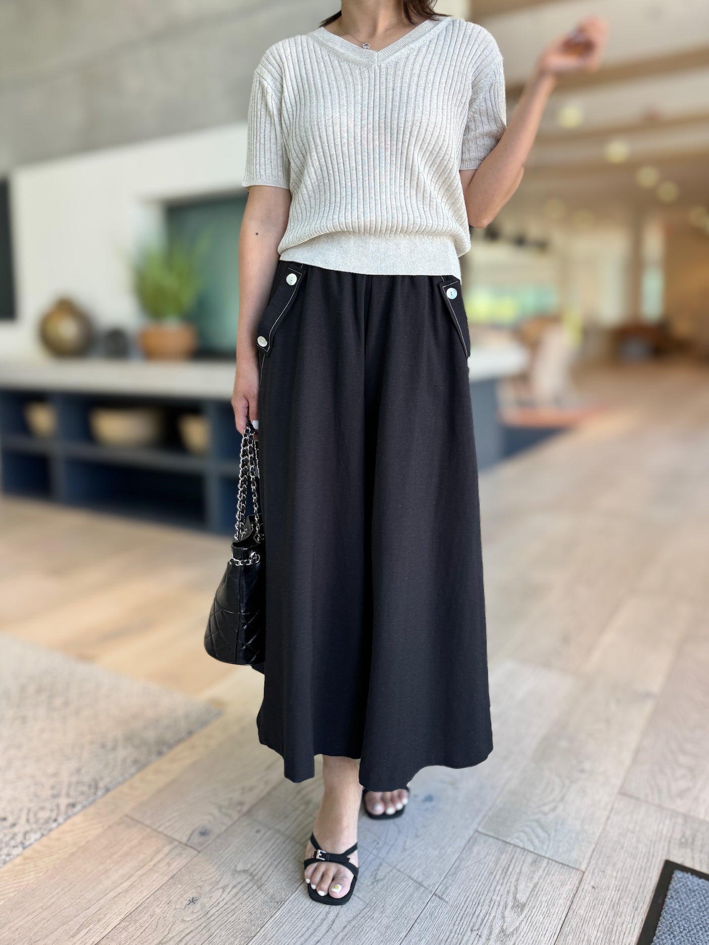 Linen Skirt Pants