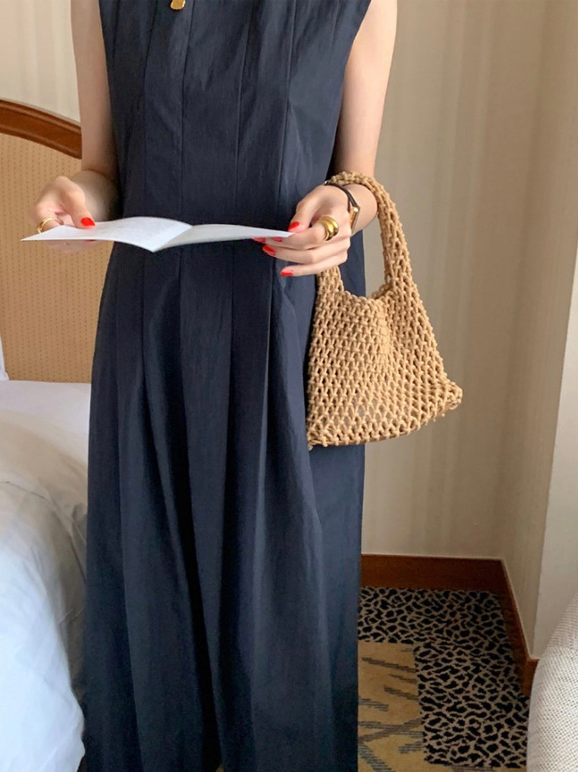 * Plain Pintuck Dress