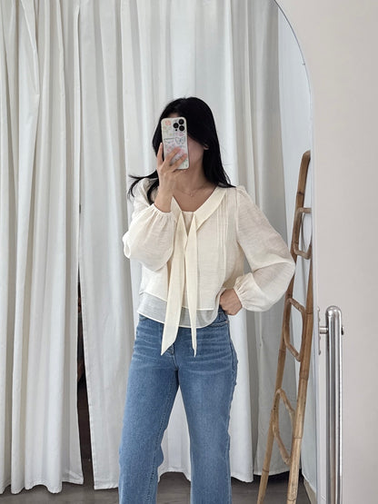 Rose Tie Blouse