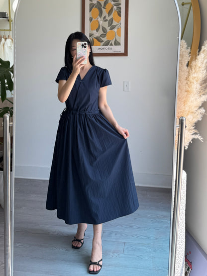 Ribbon Vneck Dress - AdoreMeU