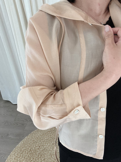 Tencel Hood Blouse