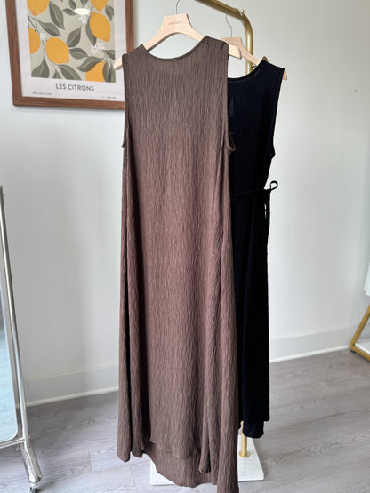 Titi Pleated Sleeveless Dress - AdoreMeU