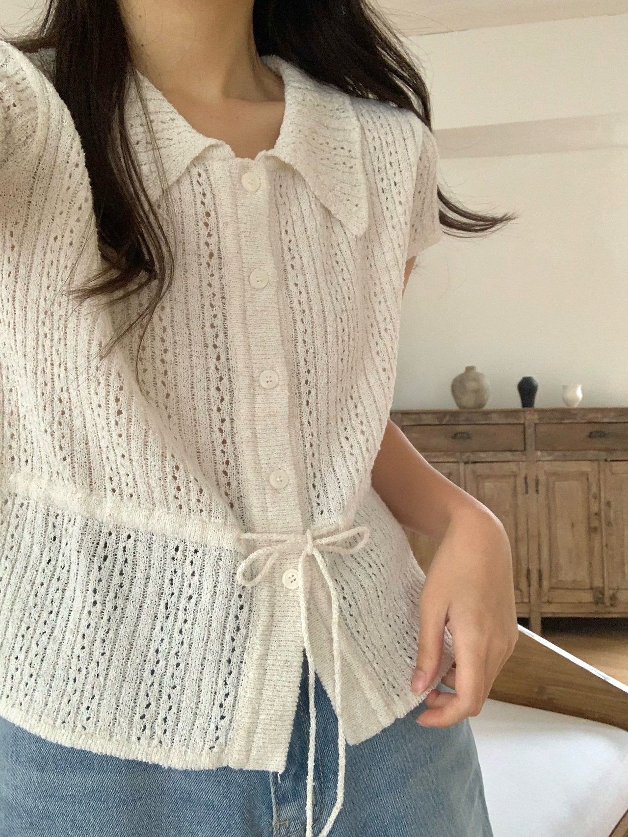 * Summer Mood Collar Knit
