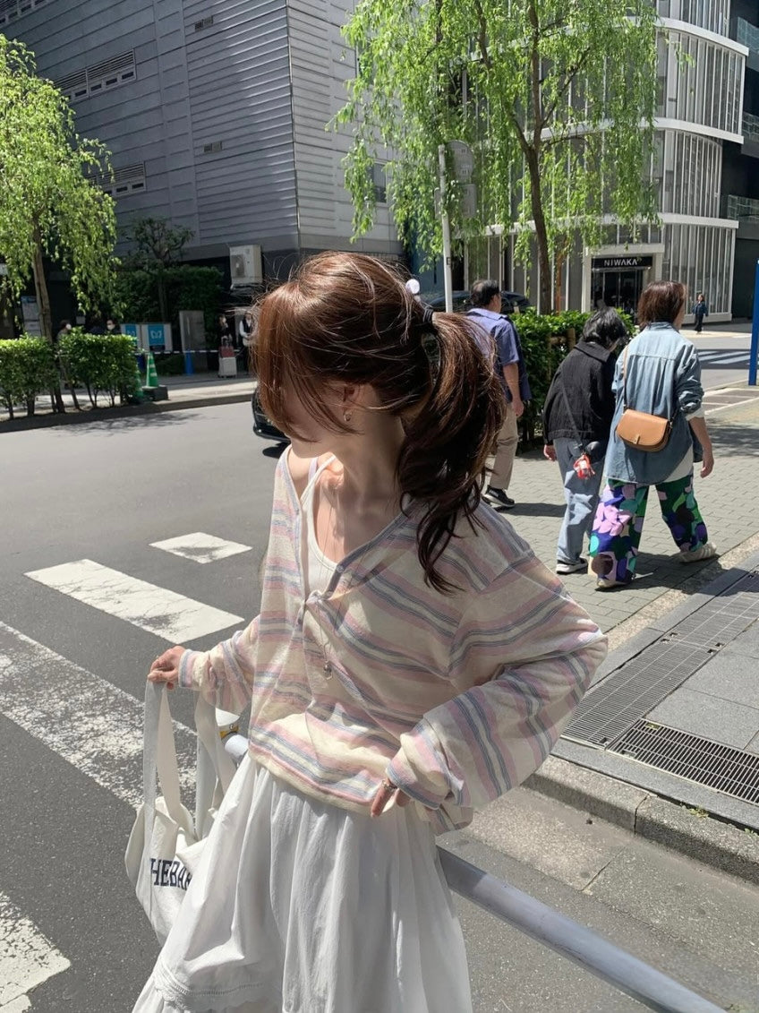 * Youth Stripe Loose Tee