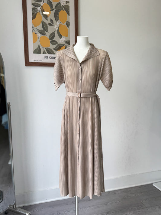 Luna Pleated Dress - AdoreMeU