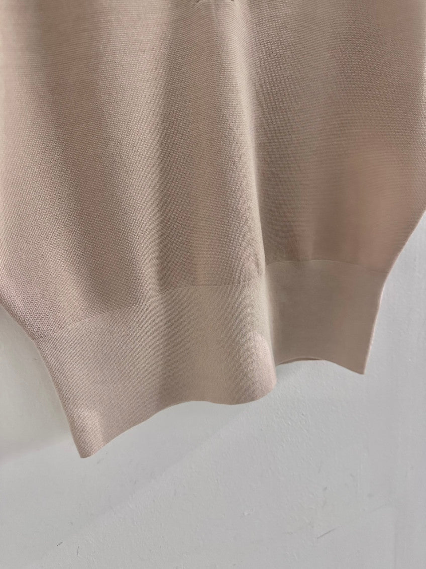 Plume Collar Knit Top (~6/4)