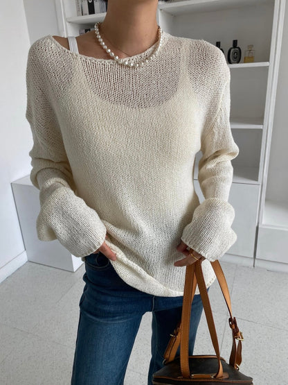 Sweet Boat Neck Knit (~9/5)