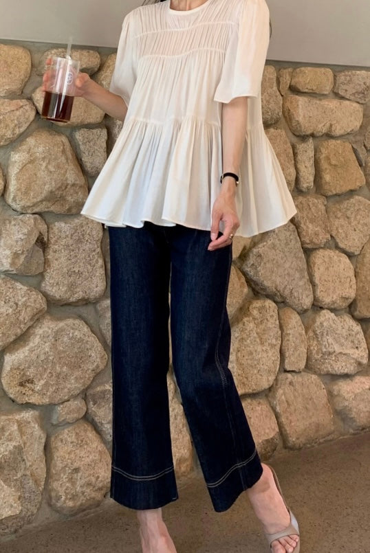 Cozy Shirring Blouse