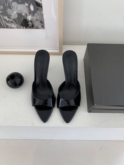 * Open-toe high heels(소가죽)