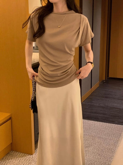 *  Elise Mock Neck Top