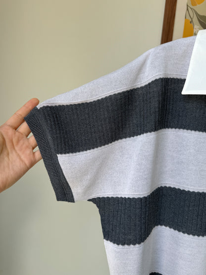 Stripe Collar Summer Knit(~7/9)