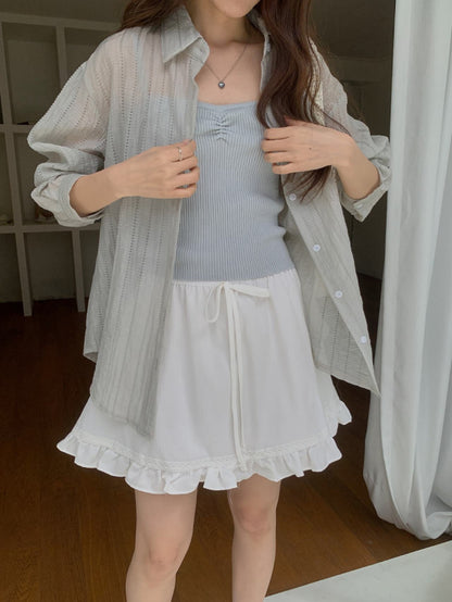 * Eyelet Lace Shirt