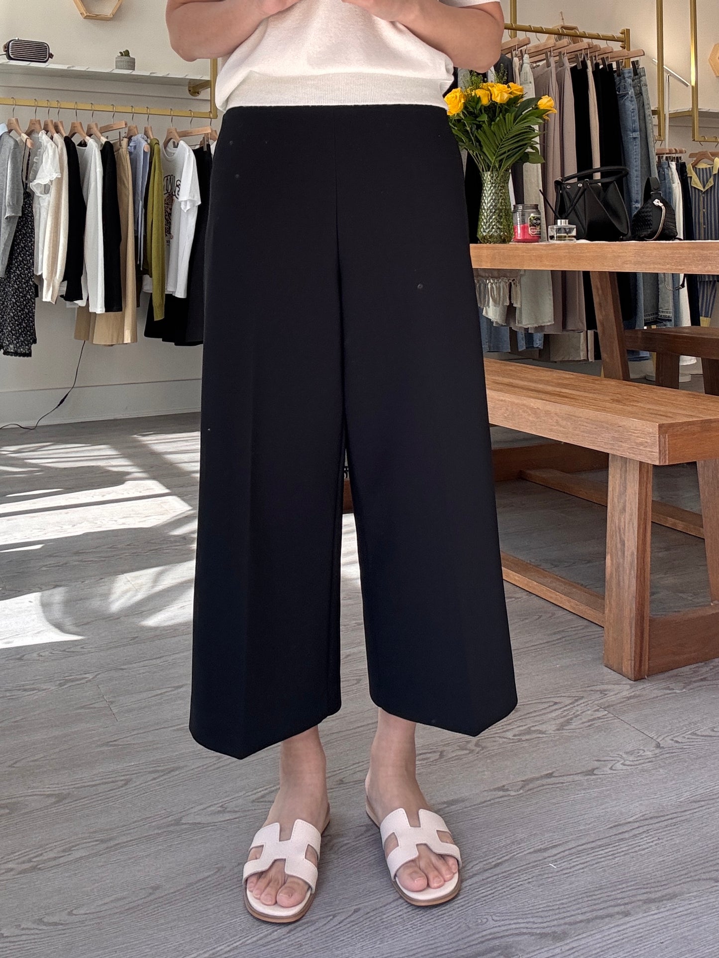 Stretch Cropped Pants