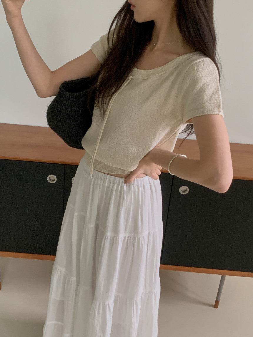 * From Ribbon Short Sleeve Knit