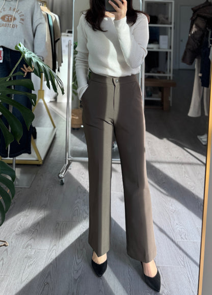 Capri Boots Cut Banding Slacks