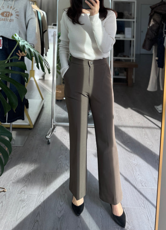 Capri Boots Cut Banding Slacks