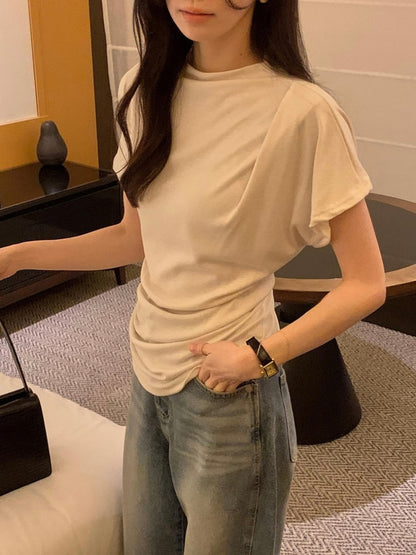 *  Elise Mock Neck Top
