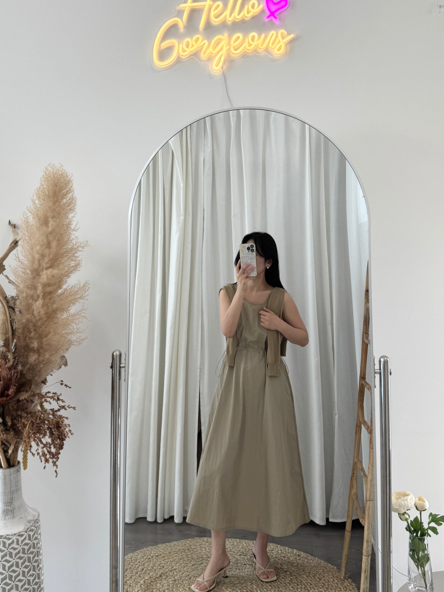 Dress and V neck Cardigan Set(~3/21)