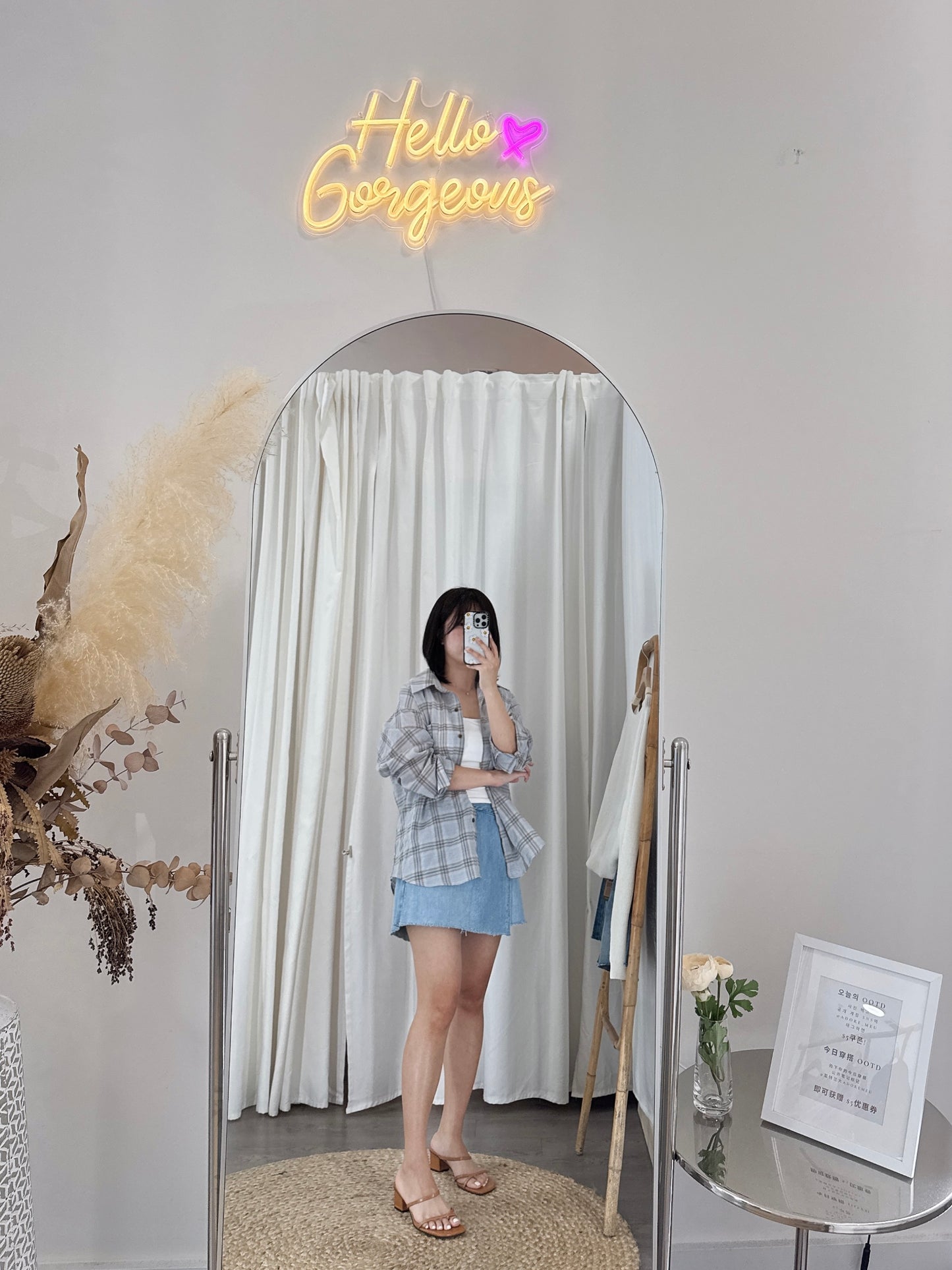 Oversized Check Shirt