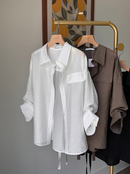 Back Strap Roll Up Shirt(~6/23)
