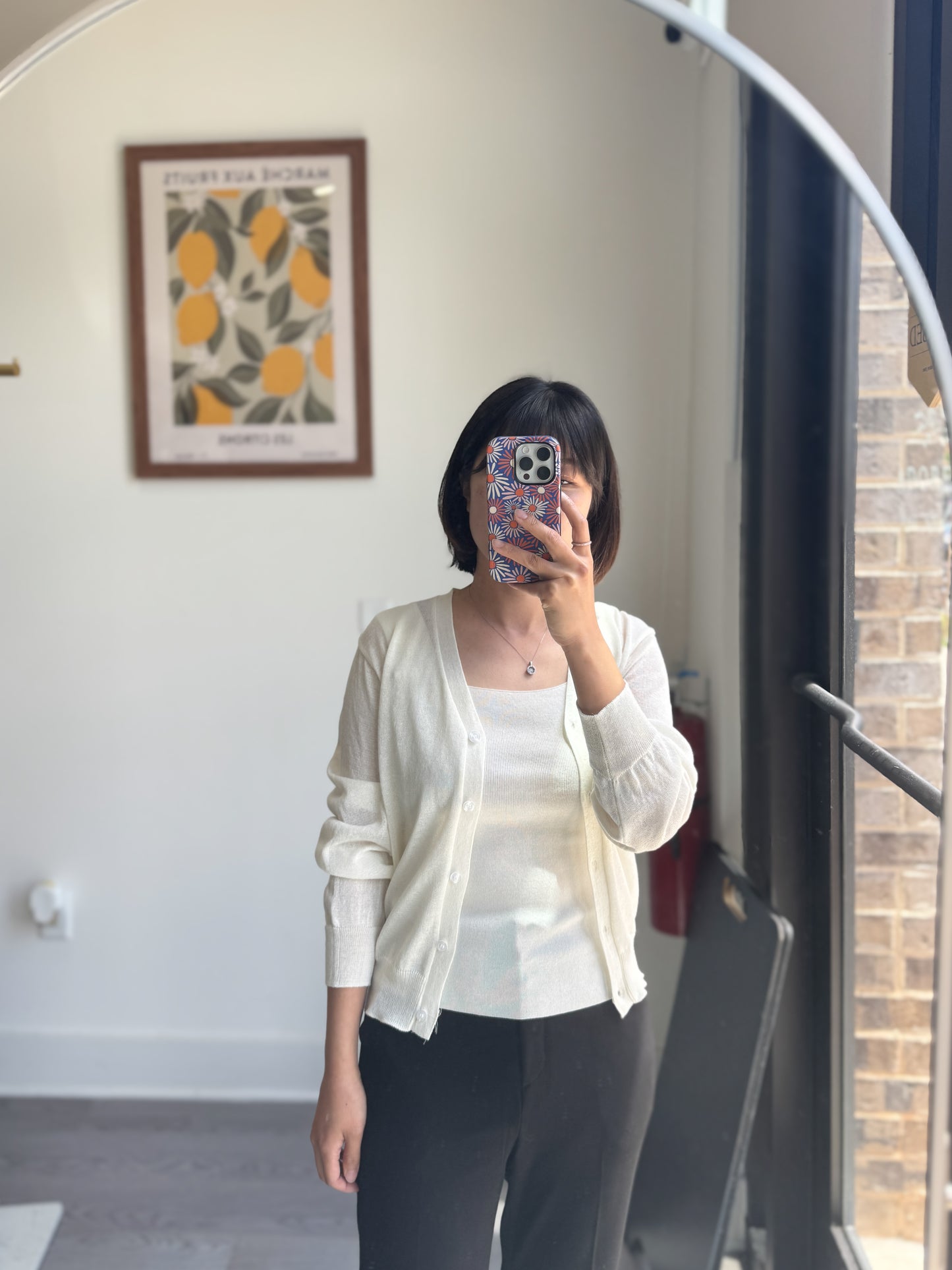 Linen V neck Cardigan (~5/19)