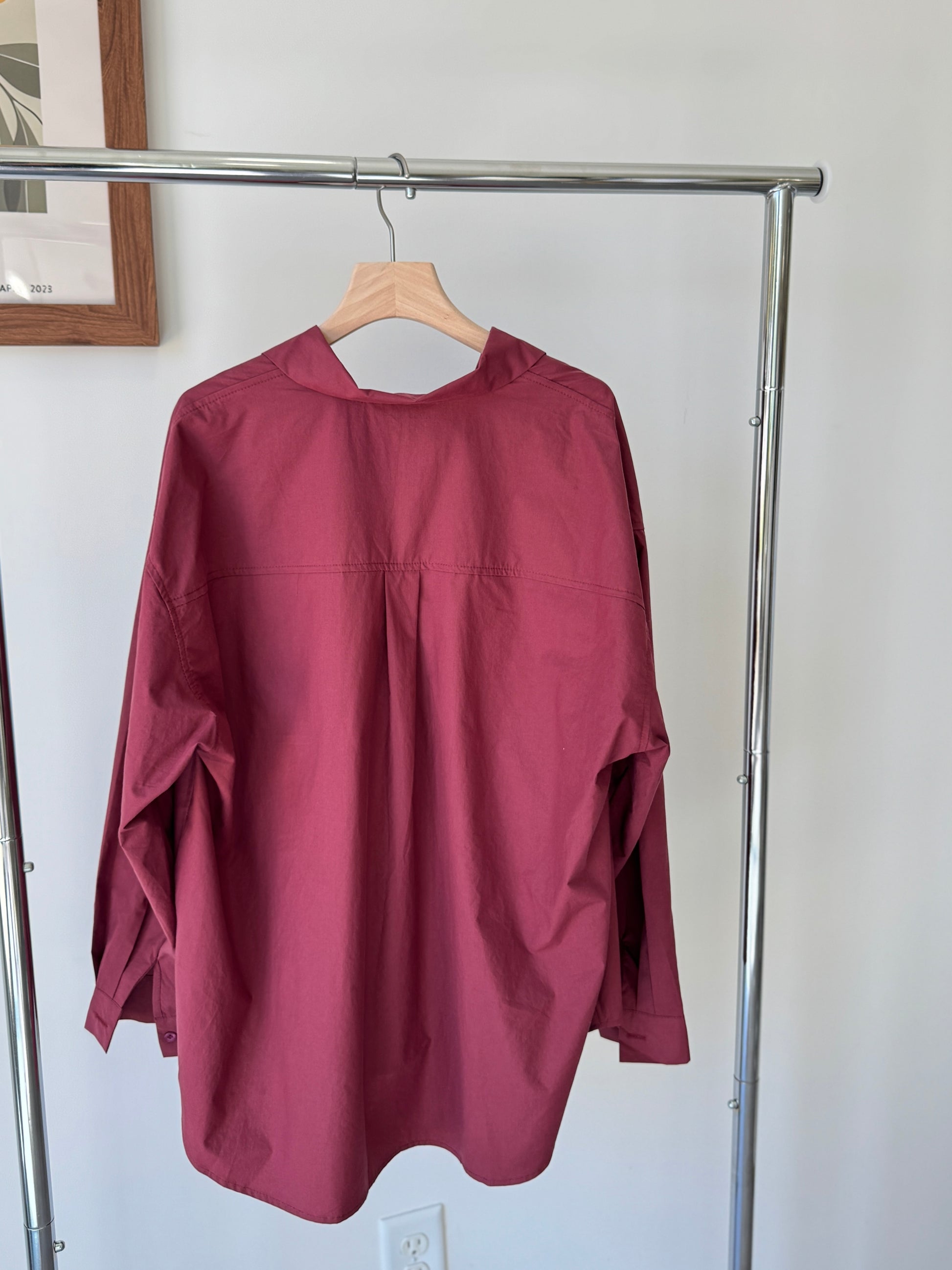 Oversized Solid Fall Shirt - AdoreMeU