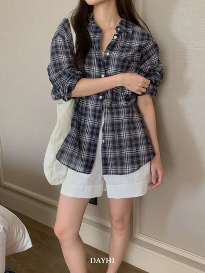 Oversized Check Shirt