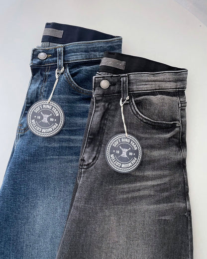 Banding Wide Flare Jeans (~9/5)
