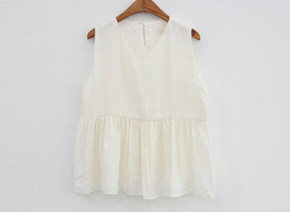 *Sleeveless Blouse & Skirt Set