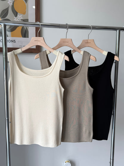 Squar Knit Tank Top - AdoreMeU