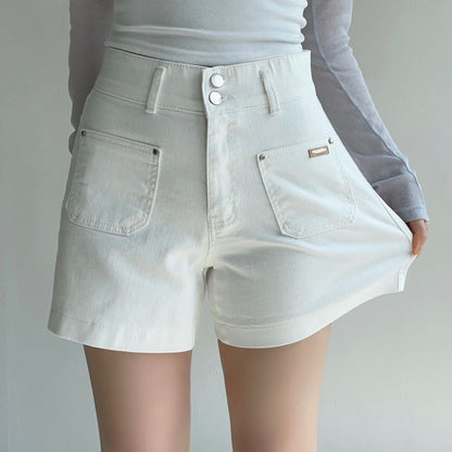 * High Band Front Pocket Shorts