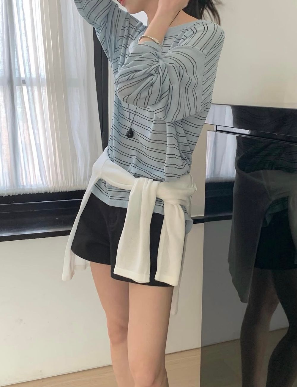 *  Breeze Stripe Summer Knit Top
