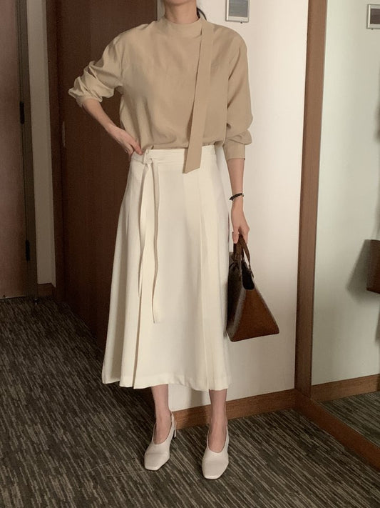 * Spring Pleated Skirt