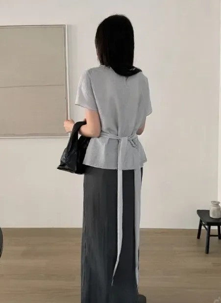 * Sie Wrap Blouse