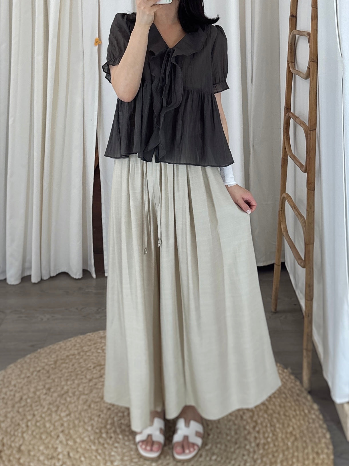 Wide Pintuck Pants(~7/4)