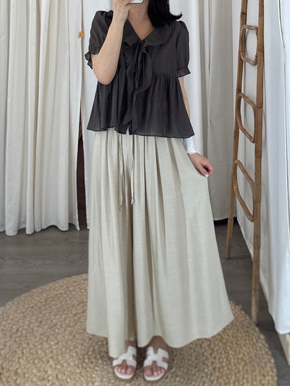 Wide Pintuck Pants(~7/4)