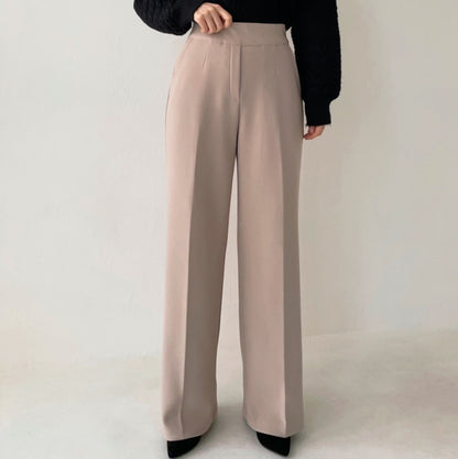 205 Banding Wide Slacks(Fleece lined)