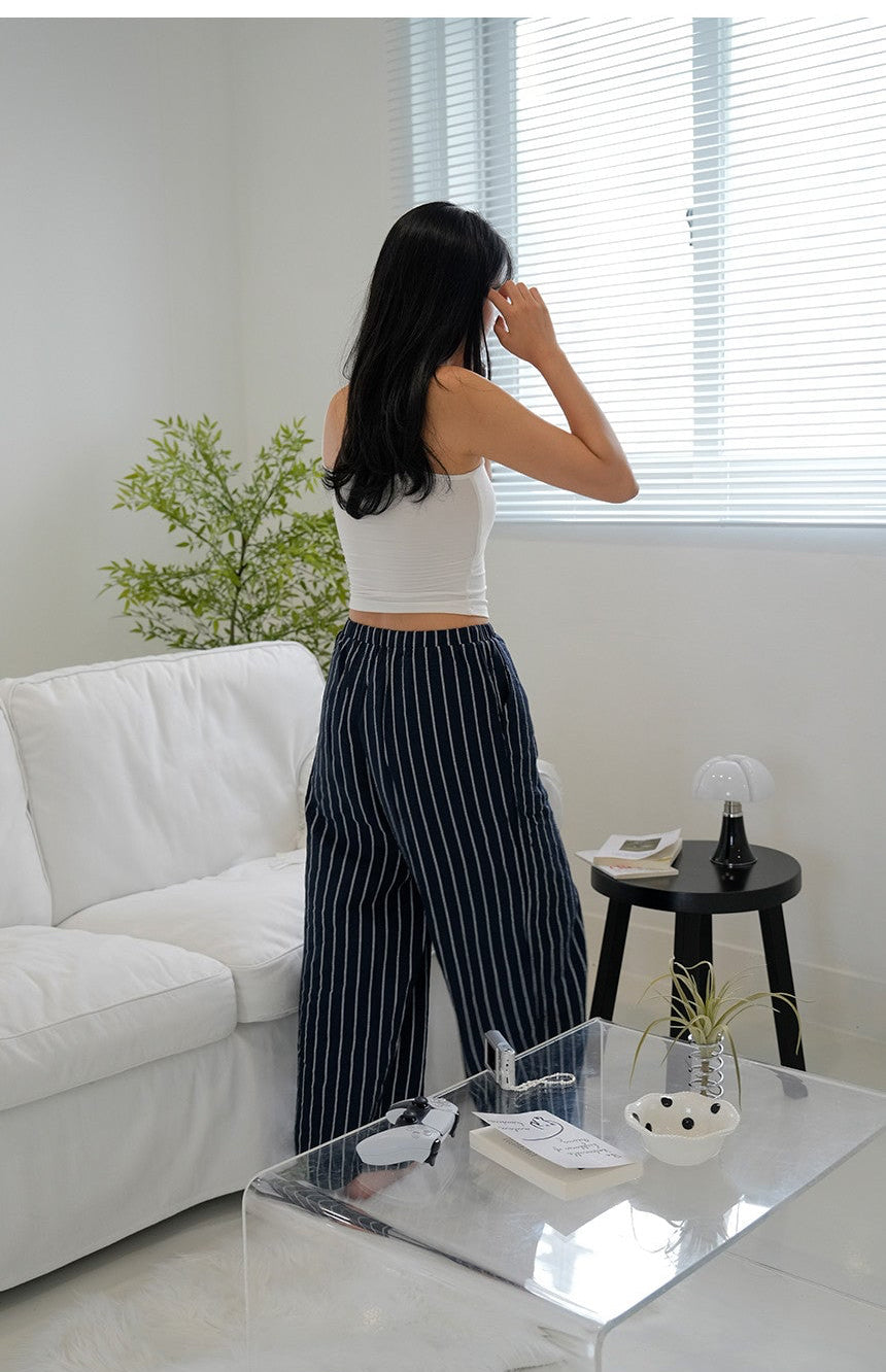 *Stripe Wide Lounge Pants