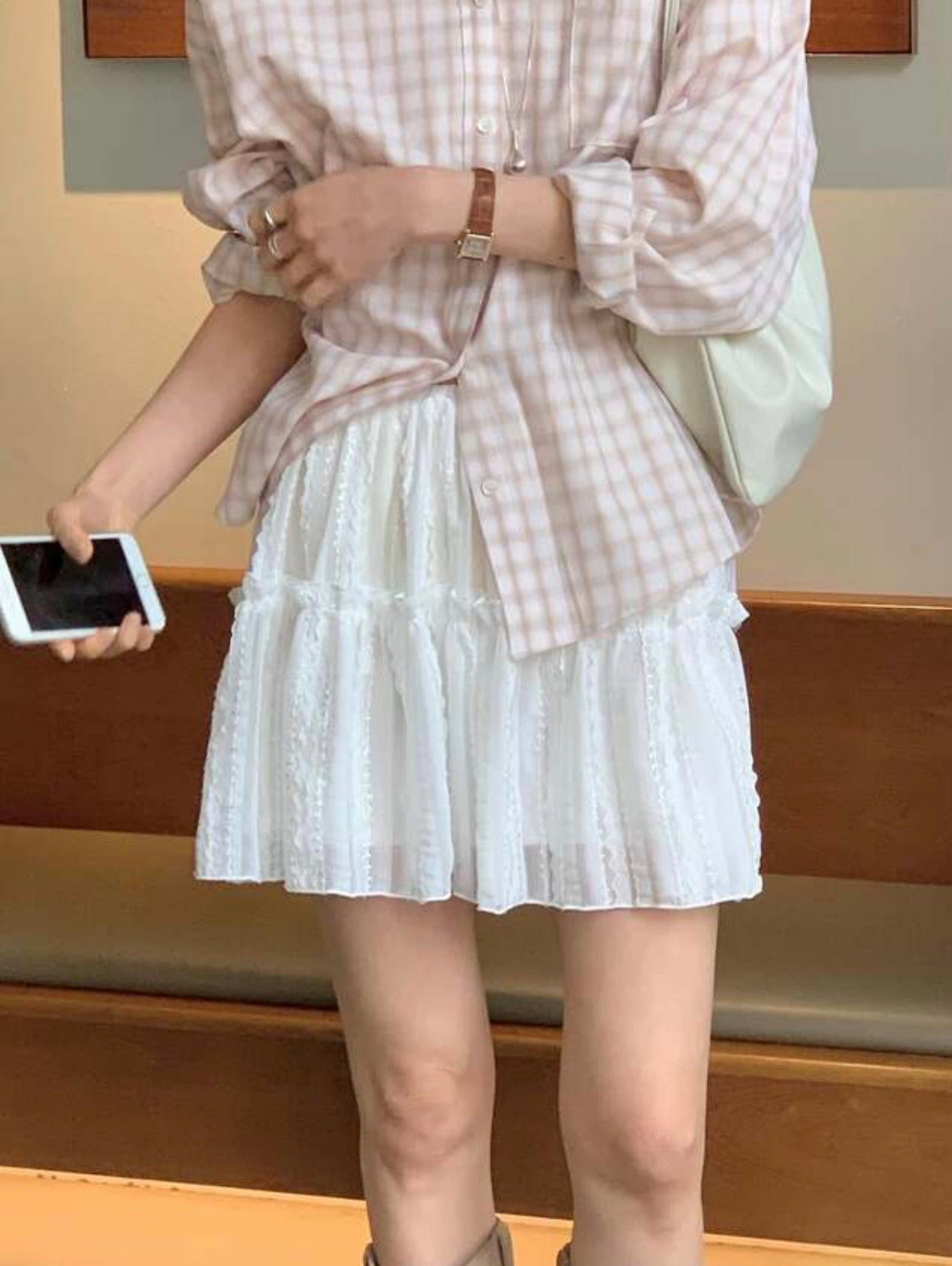 * Soft Oversized Plaid Shirt