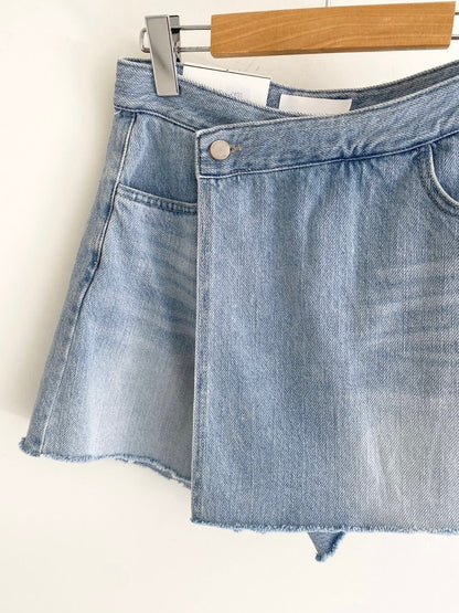 Denim Wrap Skirt