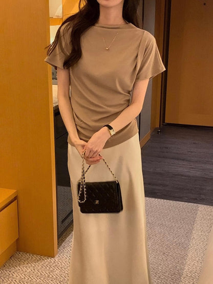 *  Elise Mock Neck Top