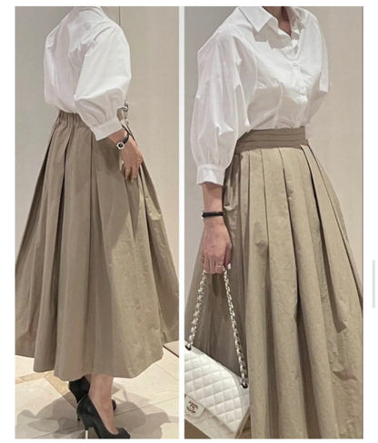 Pra Maxi Pleated Skirt (~8/2)
