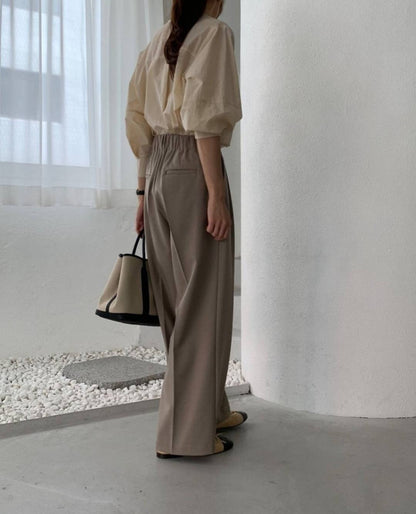 Valen Pintuck Straight Slacks(~10/31)