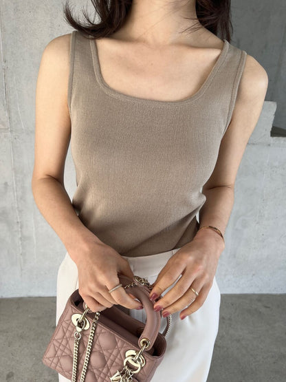 Squar Knit Tank Top(~6/9) - AdoreMeU