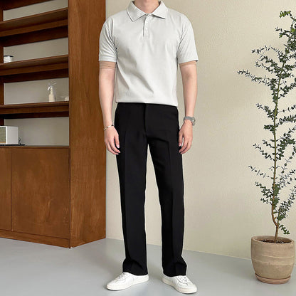 Collar  Muscle Short Sleeve - AdoreMeU