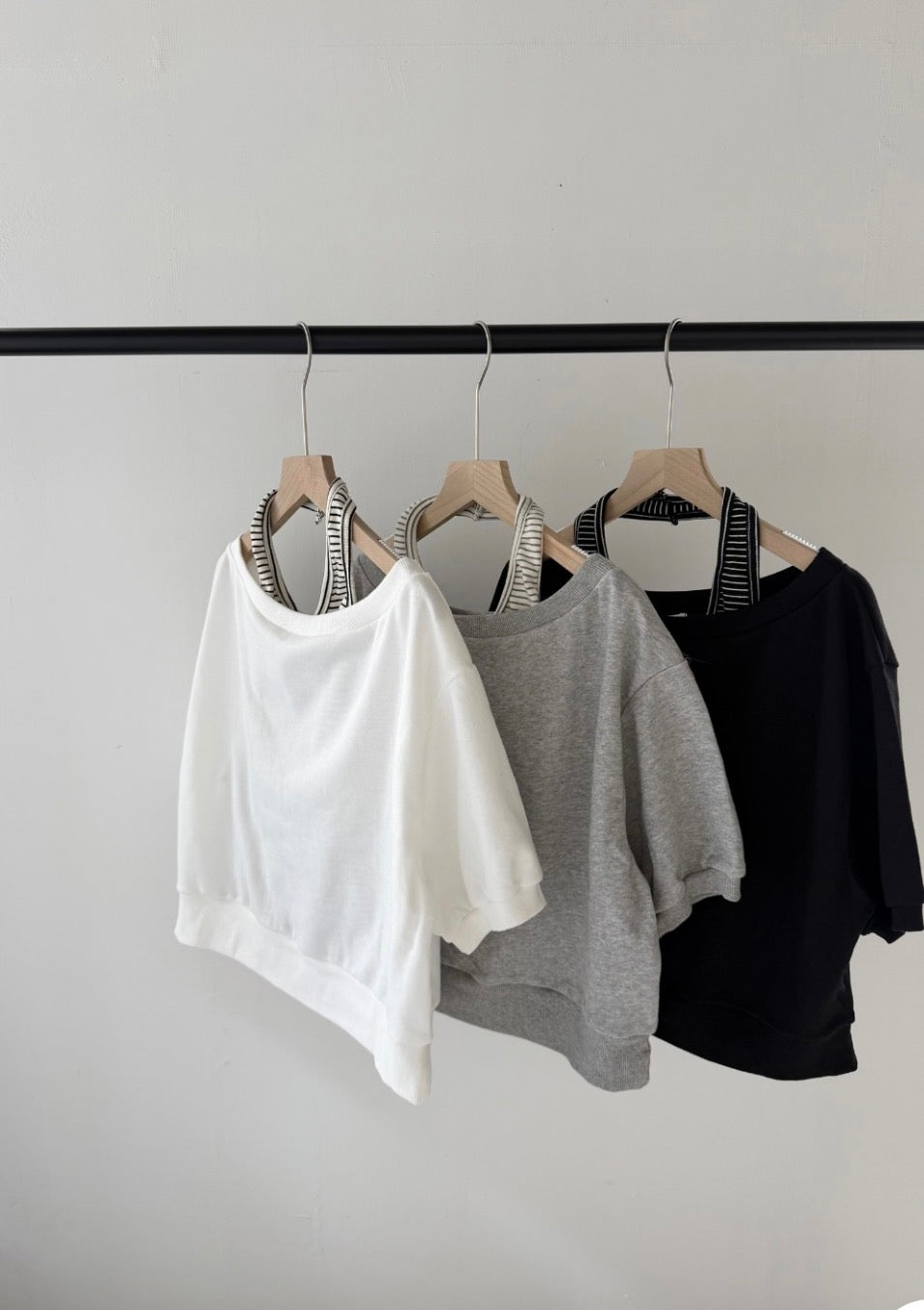 * Halter Layered Sweatshirt Set