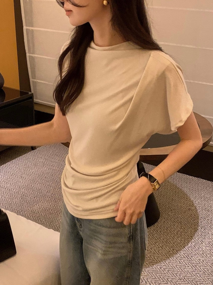 *  Elise Mock Neck Top