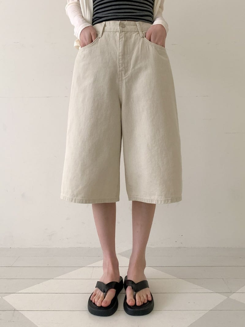 * Cotton Cationic Bermuda Shorts