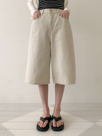 * Cotton Cationic Bermuda Shorts