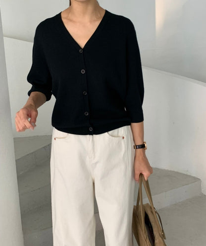 Soft V neck Cardigan (~10/4)